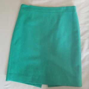 Teal J Crew pencil skirt